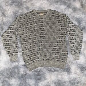 St. John's Bay Men's Textured Gray Sweater